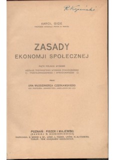 ZASADY EKONOMJI SPOŁECZNEJ