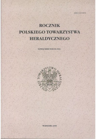 ROCZNIK POLSKIEGO TOWARZYSTWA HERALDYCZNEGO - TOM IX