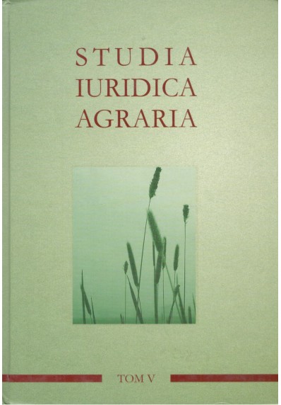 STUDIA IURIDICA AGRARIA - TOM 5