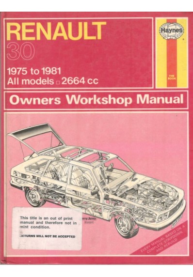 RENAULT 30 OWNERS WORKSHOP MANUAL